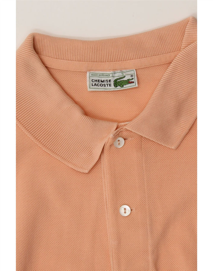 Camisa polo masculina LACOSTE tamanho 5 grande algodão laranja