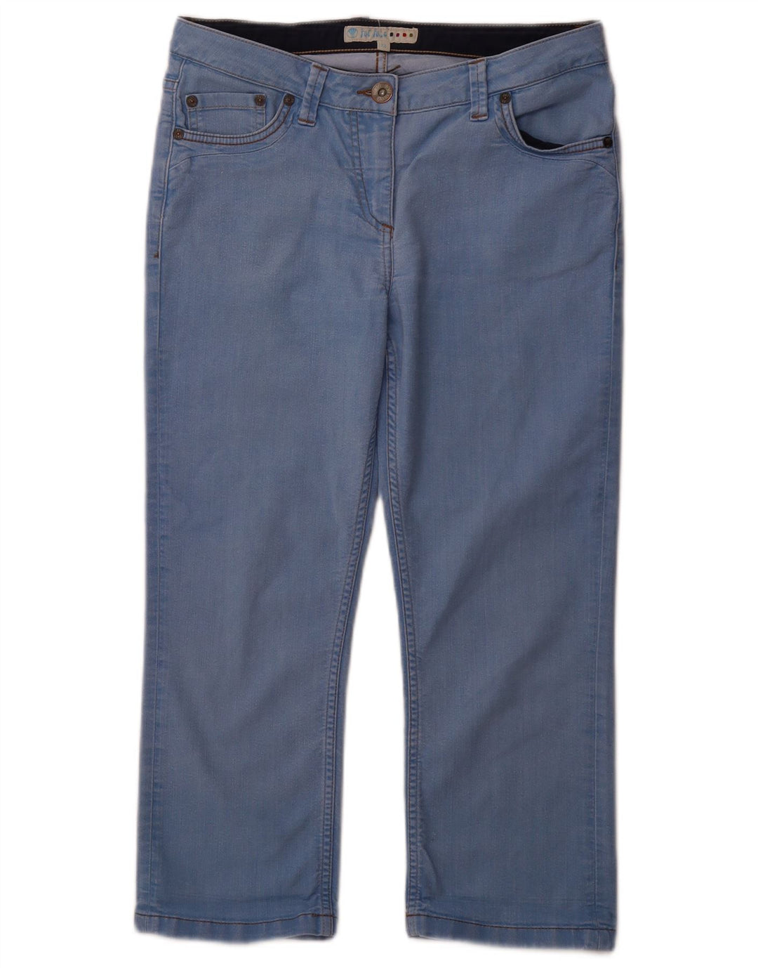 Calça jeans feminina FAT FACE UK 12 médio W30 L23 algodão azul