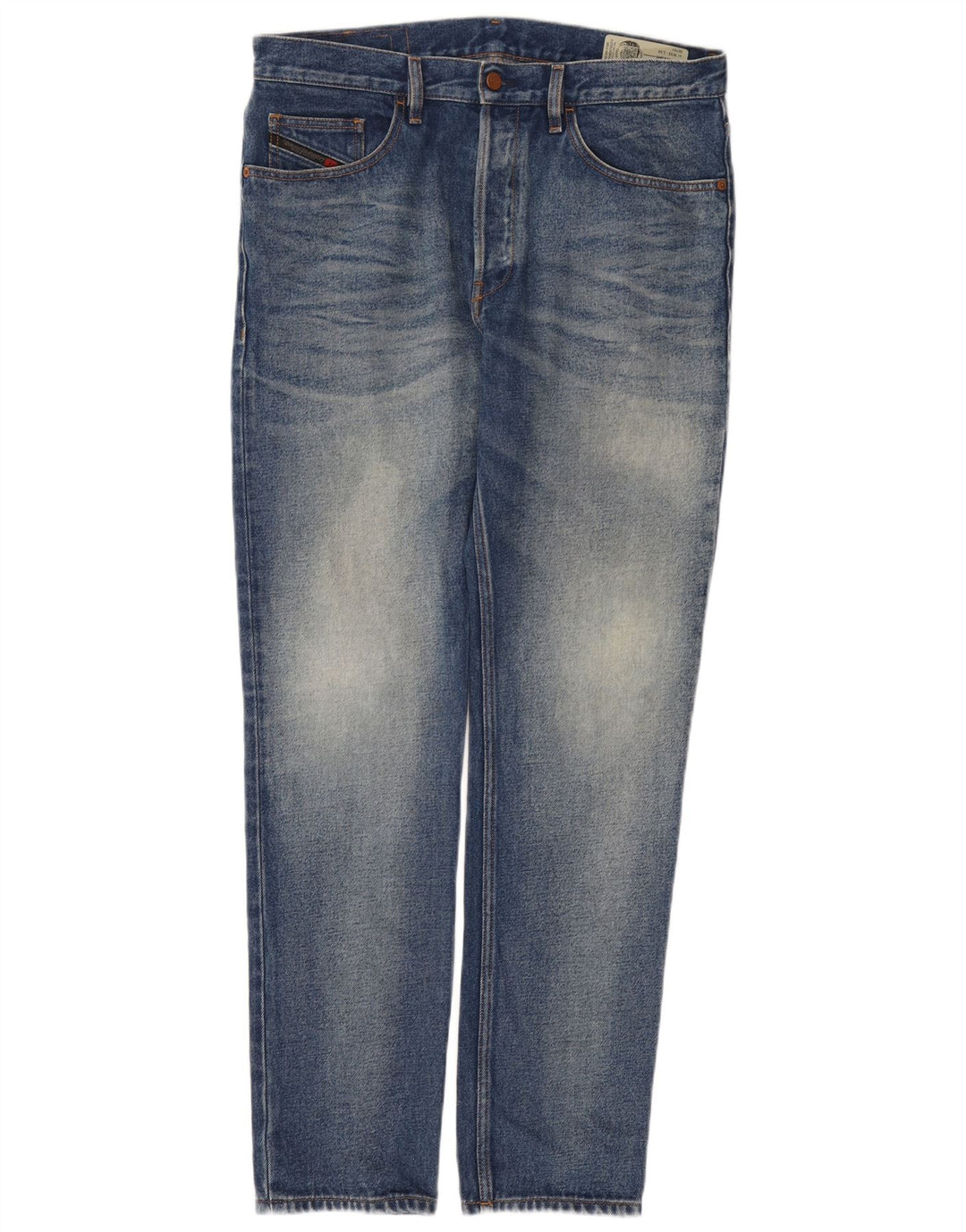 Diesel Mens D-Aygle Tapered Jeans W33 L34 Azul Algodão