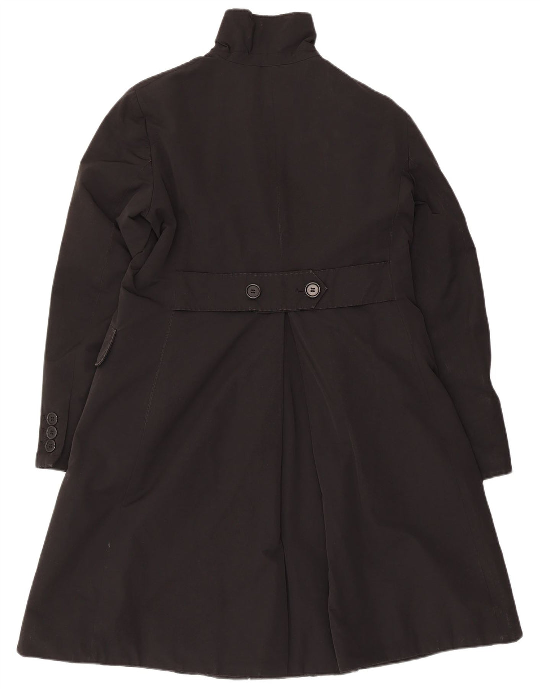 Sobretudo feminino Aspesi UK 18 XL algodão preto
