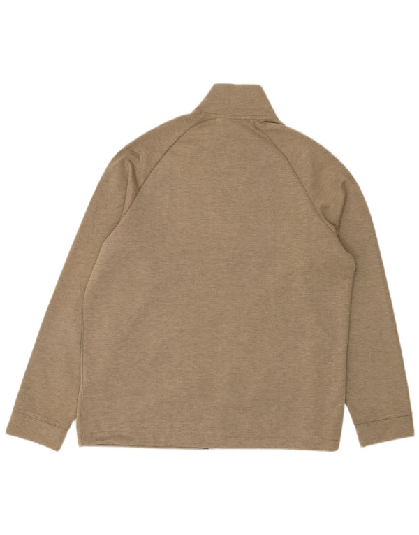 Zara Mens Treino Top Jacket XL Poliéster Salpicado Verde