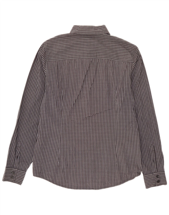 CALVIN KLEIN JEANS Camisa masculina cinza médio guingão