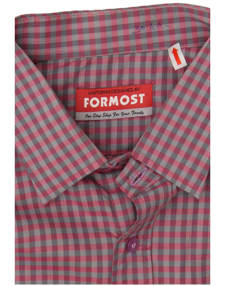 Camisa masculina VINTAGE grande xadrez marrom