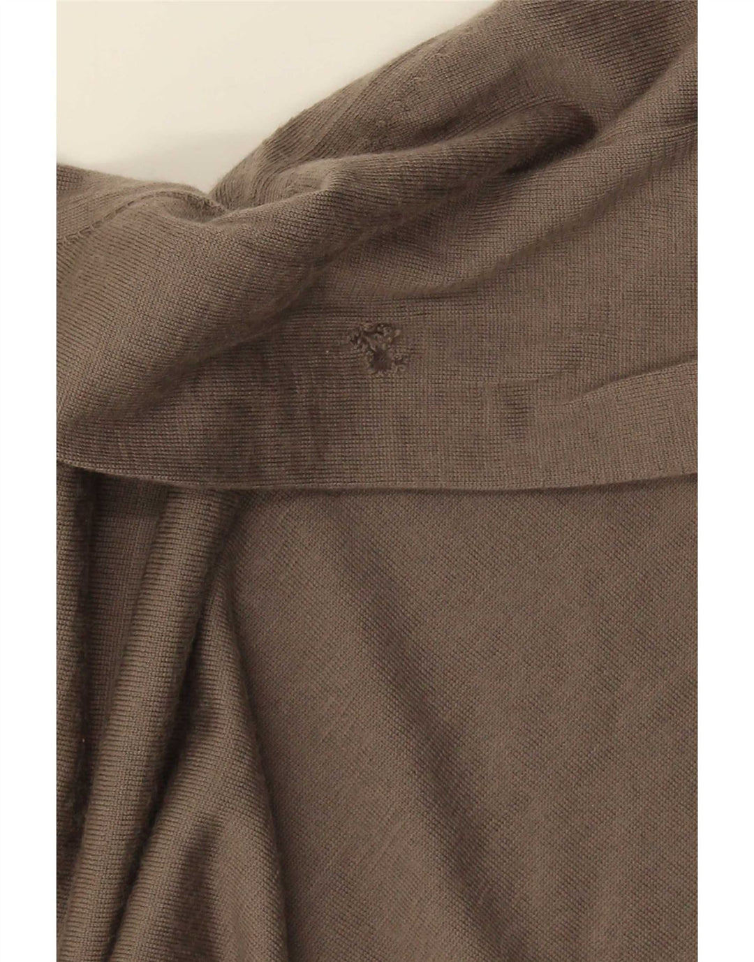 Suéter masculino Massimo Dutti com zíper e gola 2XL lã marrom