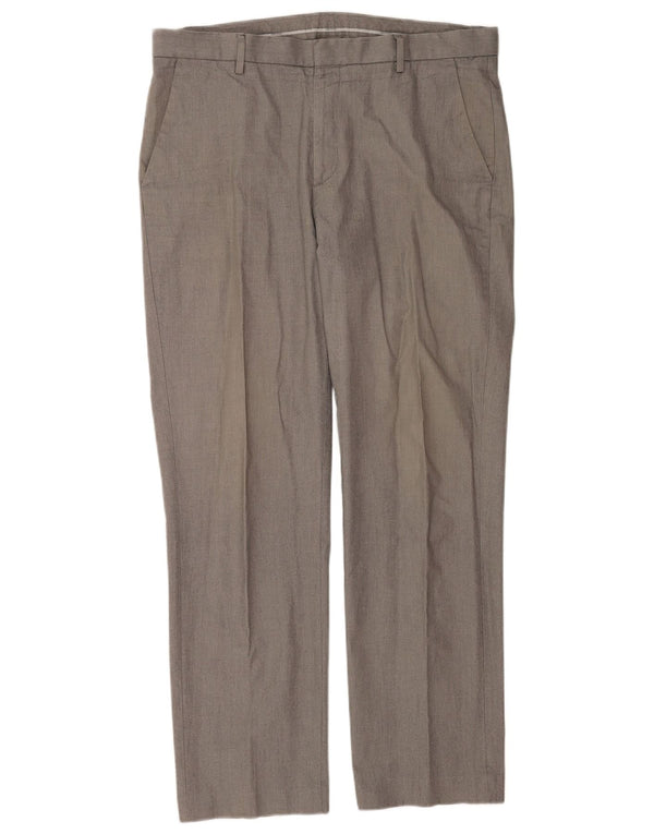 Calça Chino Calvin Klein Masculina Slim Fit W36 L32 Algodão Cinza
