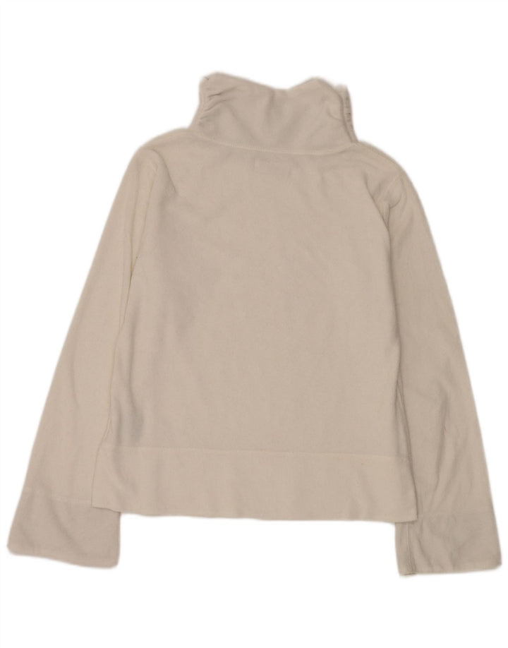 Top feminino Roxy manga comprida UK 19 médio off white poliéster