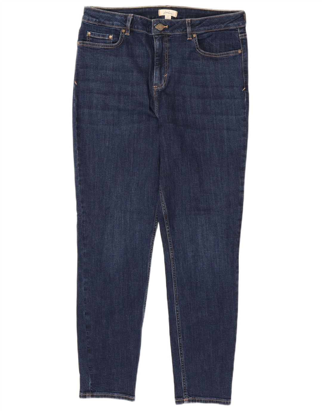 JOULES Jeans Skinny Feminino Reino Unido 14 Grande W32 L28 Azul Marinho Algodão