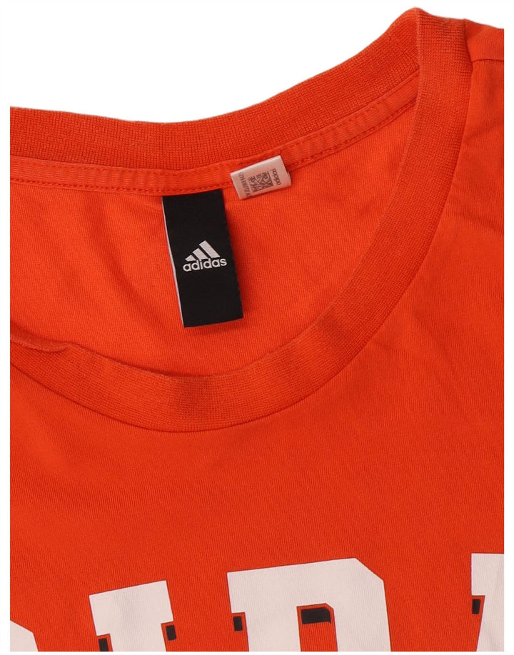 Adidas Camiseta Masculina Gráfica Top 2XL Laranja