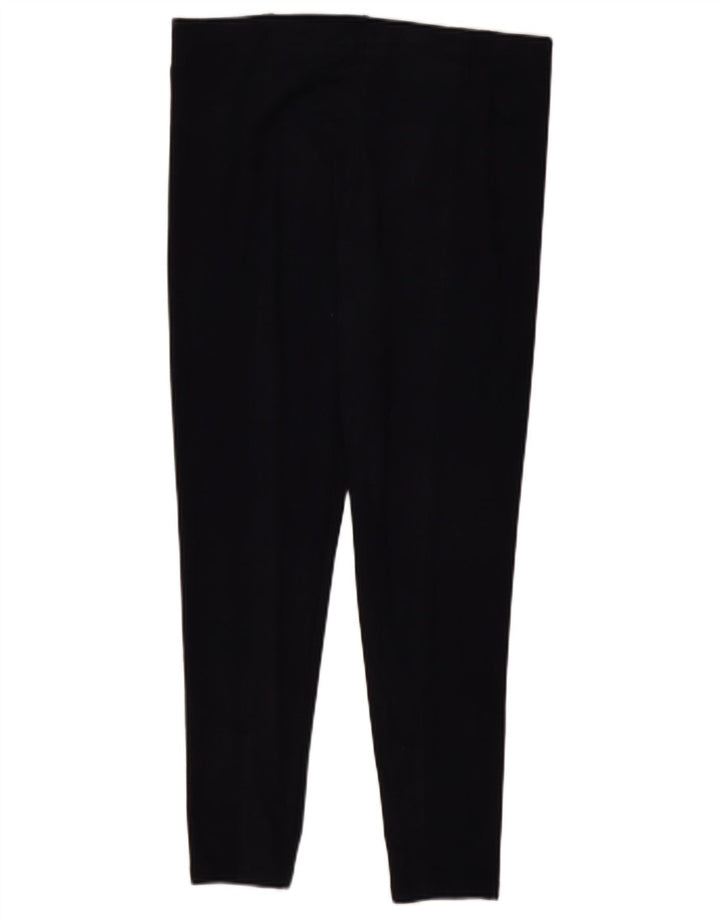 Leggings femininas Marks & Spencer Reino Unido 14 grande poliéster azul marinho