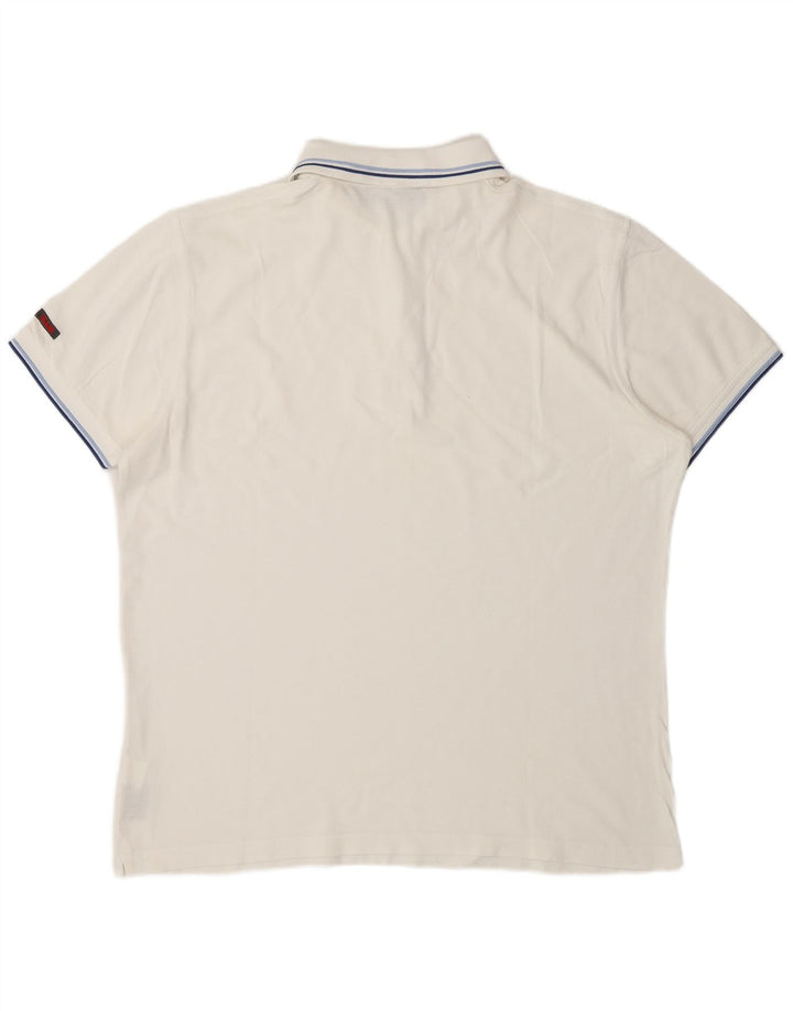 Camisa polo masculina SLAM grande algodão branco