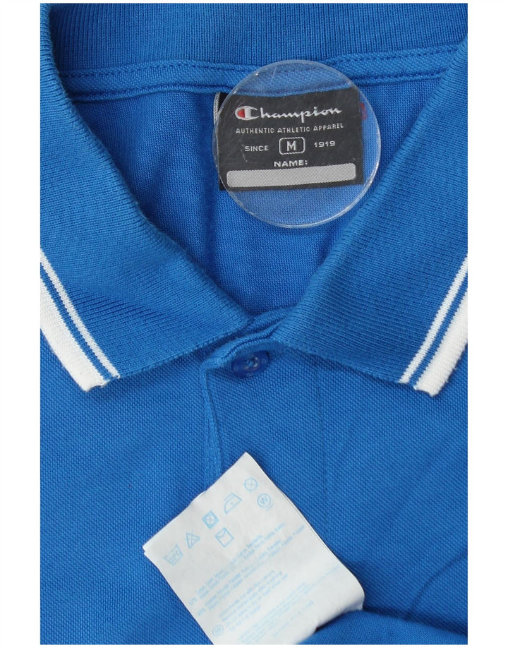 Camisa polo masculina Champion Graphic Azul Médio Algodão