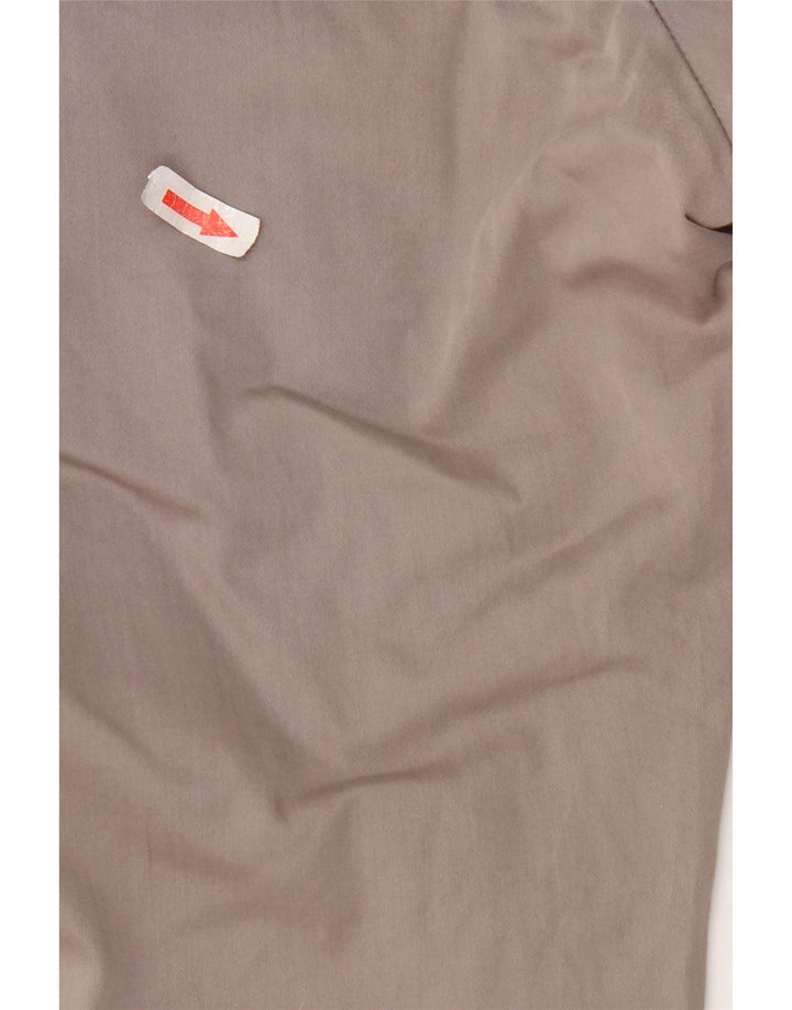 Calças Dockers Mens Regular Fit Chino W36 L32 Algodão Cinza
