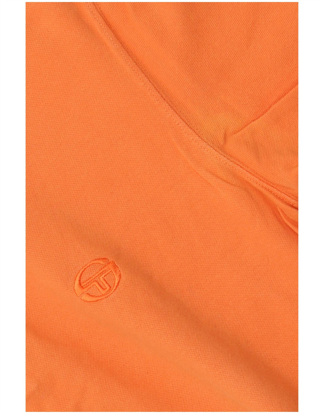 SERGIO TACCHINI Polo masculino IT 48 pequeno algodão laranja