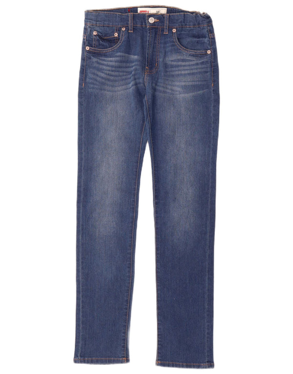 Levi's Girls 510 Skinny Jeans 13-14 Anos W28 L30 Azul Algodão