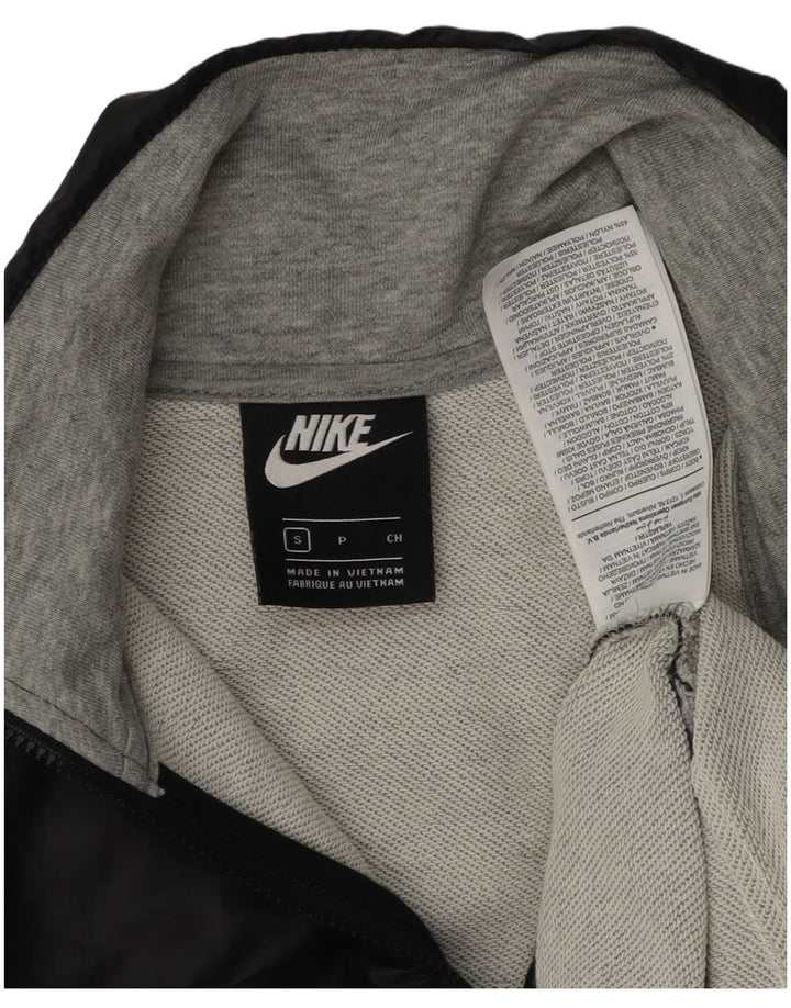 Nike feminino oversized crop moletom jumper UK 10 pequeno cinza colorblock