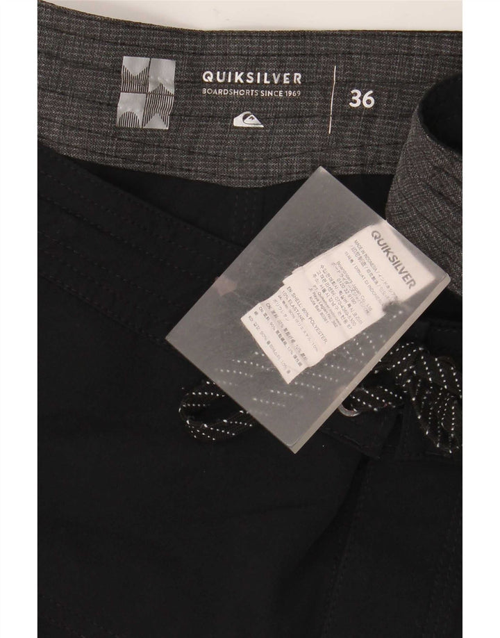 Quiksilver Calção de banho masculino grande poliéster preto