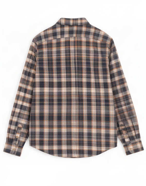 Camisa masculina de flanela Ben Sherman grande xadrez azul