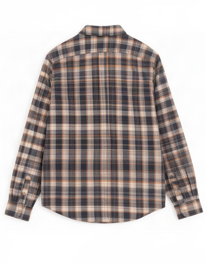 Camisa masculina de flanela Ben Sherman grande xadrez azul