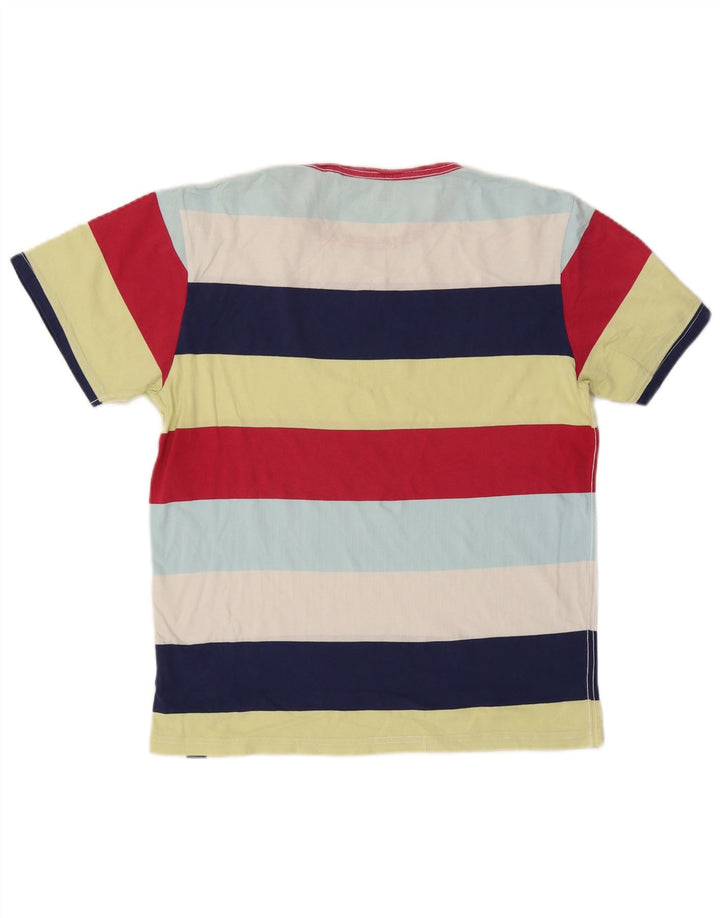 Camiseta masculina Joules Top médio algodão listrado multicolorido