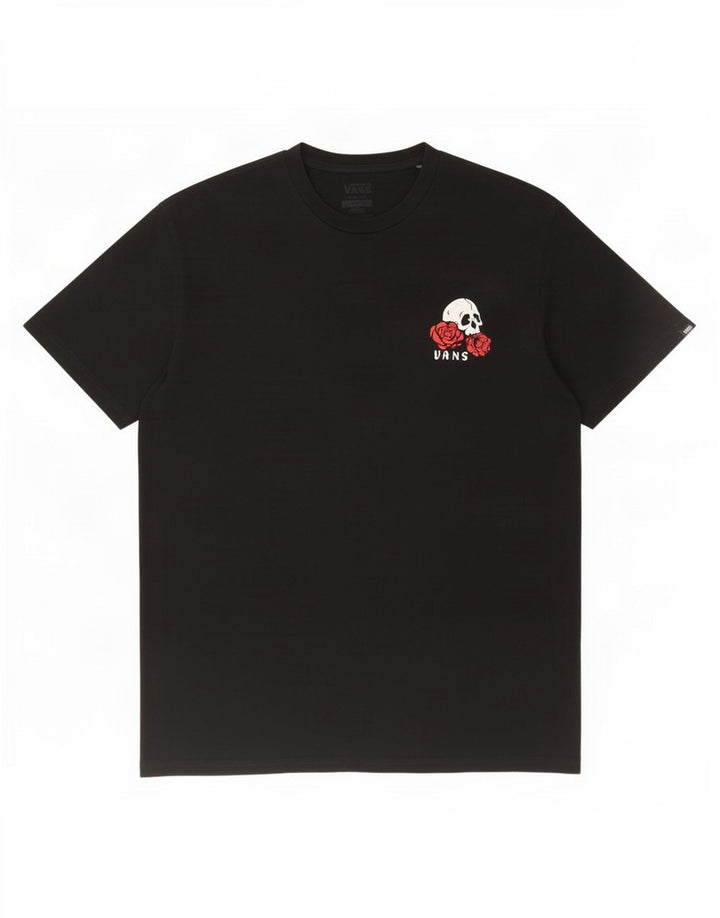 Camiseta Vans masculina gráfica grande algodão preto