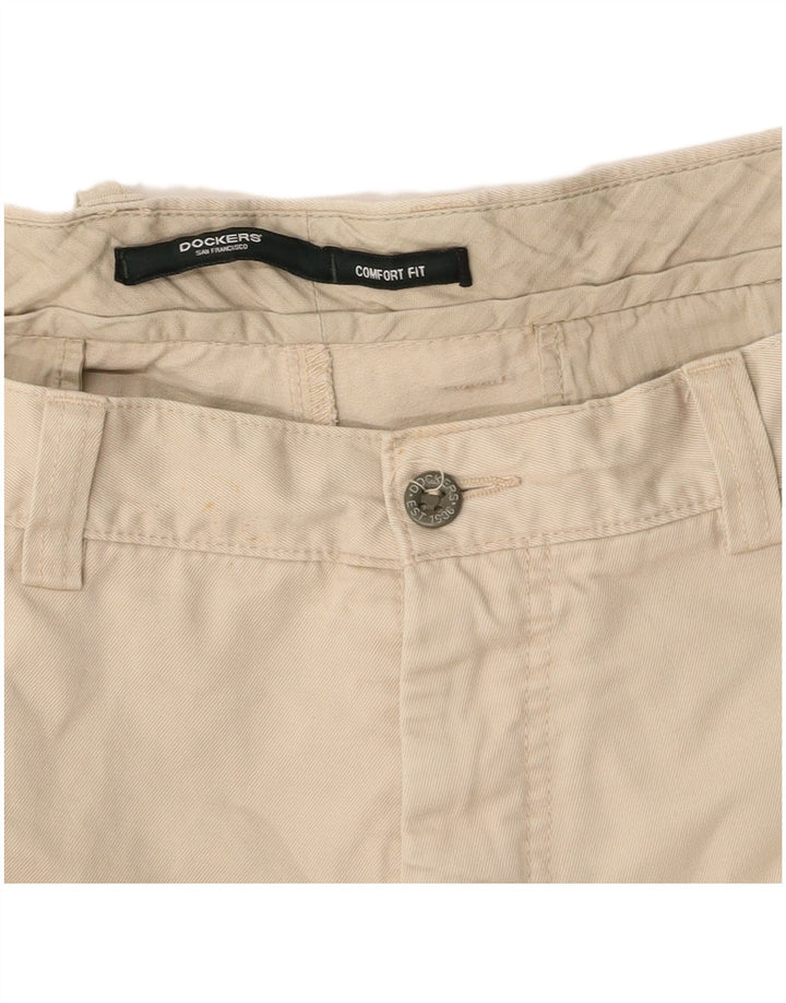 Calça chino reta masculina DOCKERS W42 L32 bege