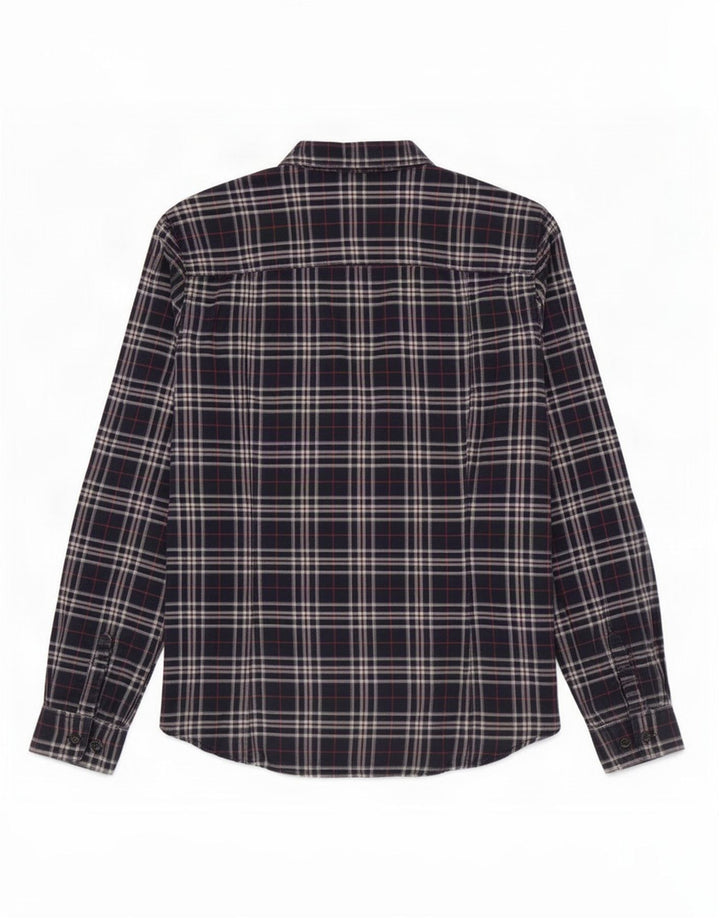 Camisa feminina Massimo Dutti EU 34 XS azul marinho xadrez