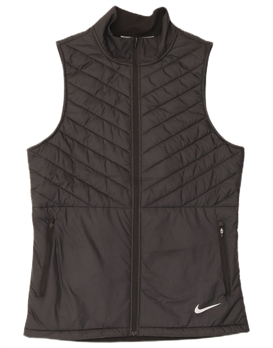 Colete acolchoado masculino Nike UK 38 poliéster preto médio