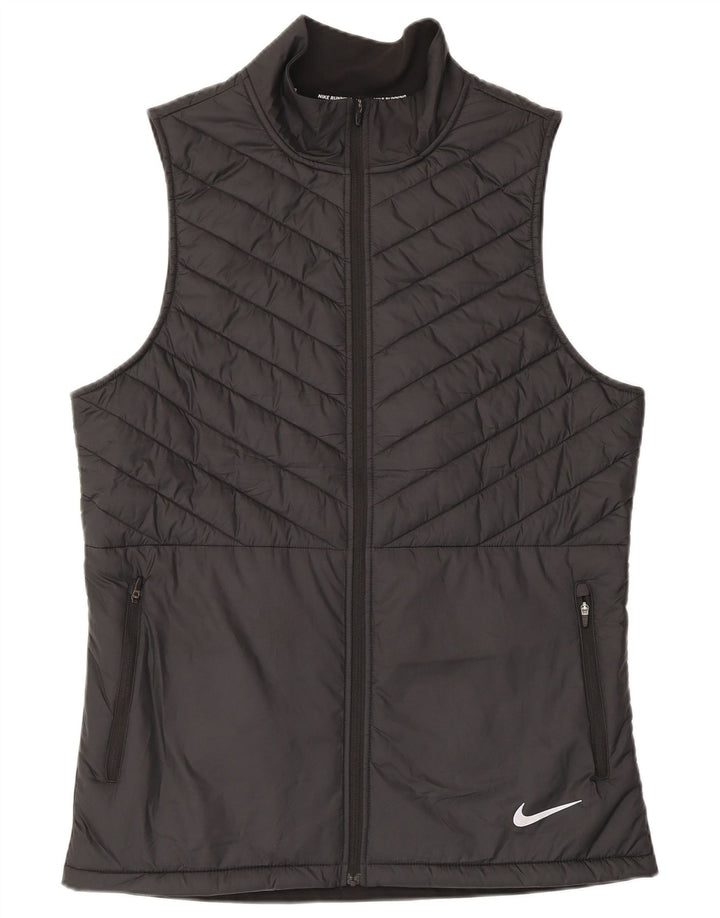 Colete acolchoado masculino Nike UK 38 poliéster preto médio