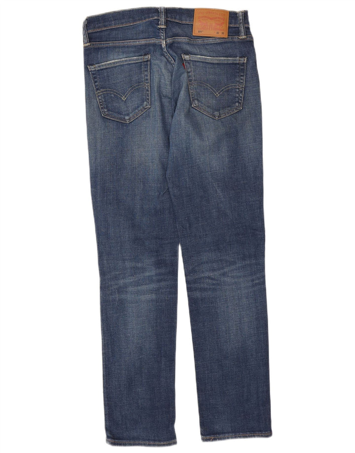 LEVI'S Masculino 511 Slim Jeans W30 L32 Azul Algodão