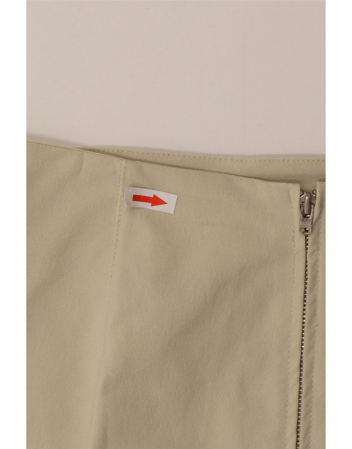 Mini saia feminina vintage grande W30 poliamida bege