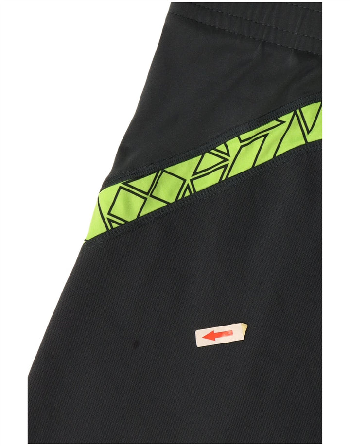 Shorts esportivos femininos PUMA US 14/16 grande poliéster geométrico cinza