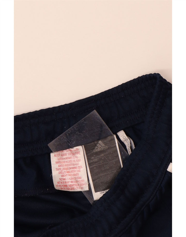 Calças de treino ADIDAS Menino Climacool 11-12 anos azul marinho poliéster