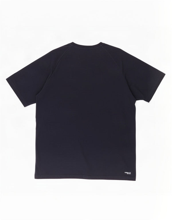 Adidas Mens Climalite T-Shirt Top XL Azul Marinho Algodão