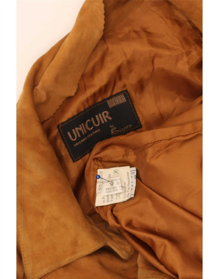 Jaqueta de camurça feminina Gallotti IT 48 XL couro bege