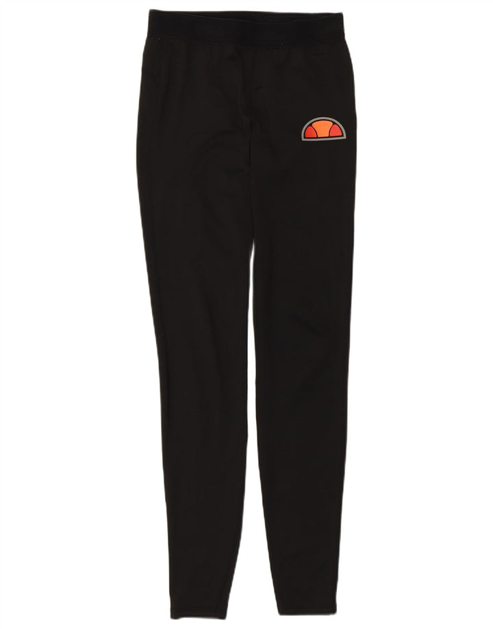 Leggings femininas Ellesse UK 8 poliéster preto pequeno