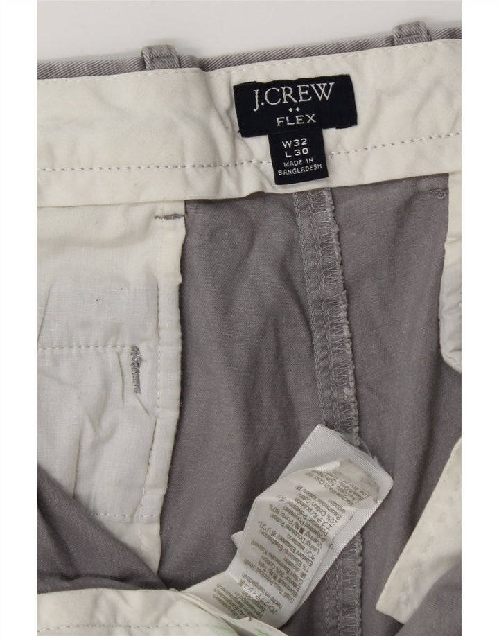 J. CREW Calça Chino Masculina Slim W32 L28 Algodão Cinza