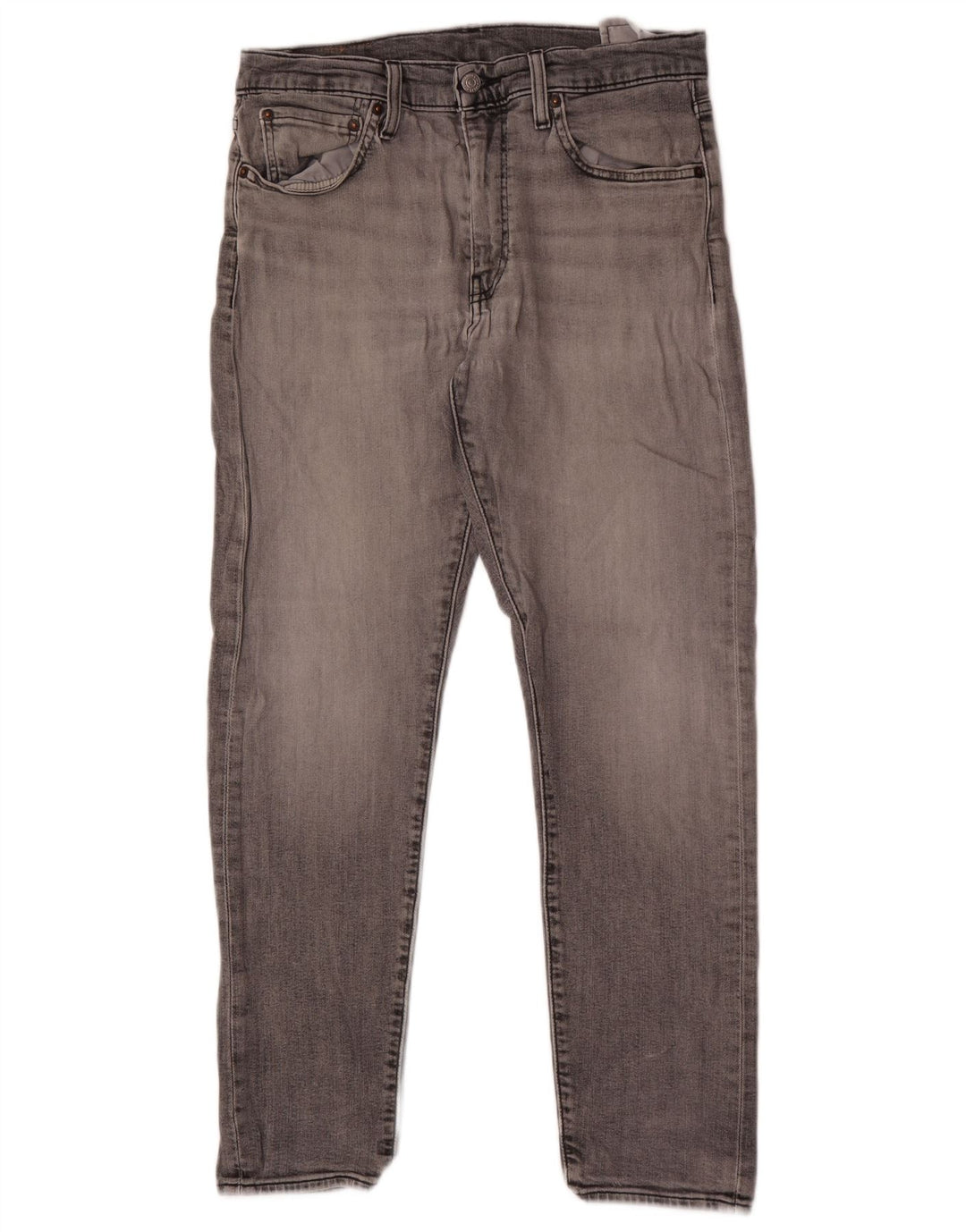 Calça jeans masculina Levi's 512 Slim Tapered W32 L30 cinza algodão