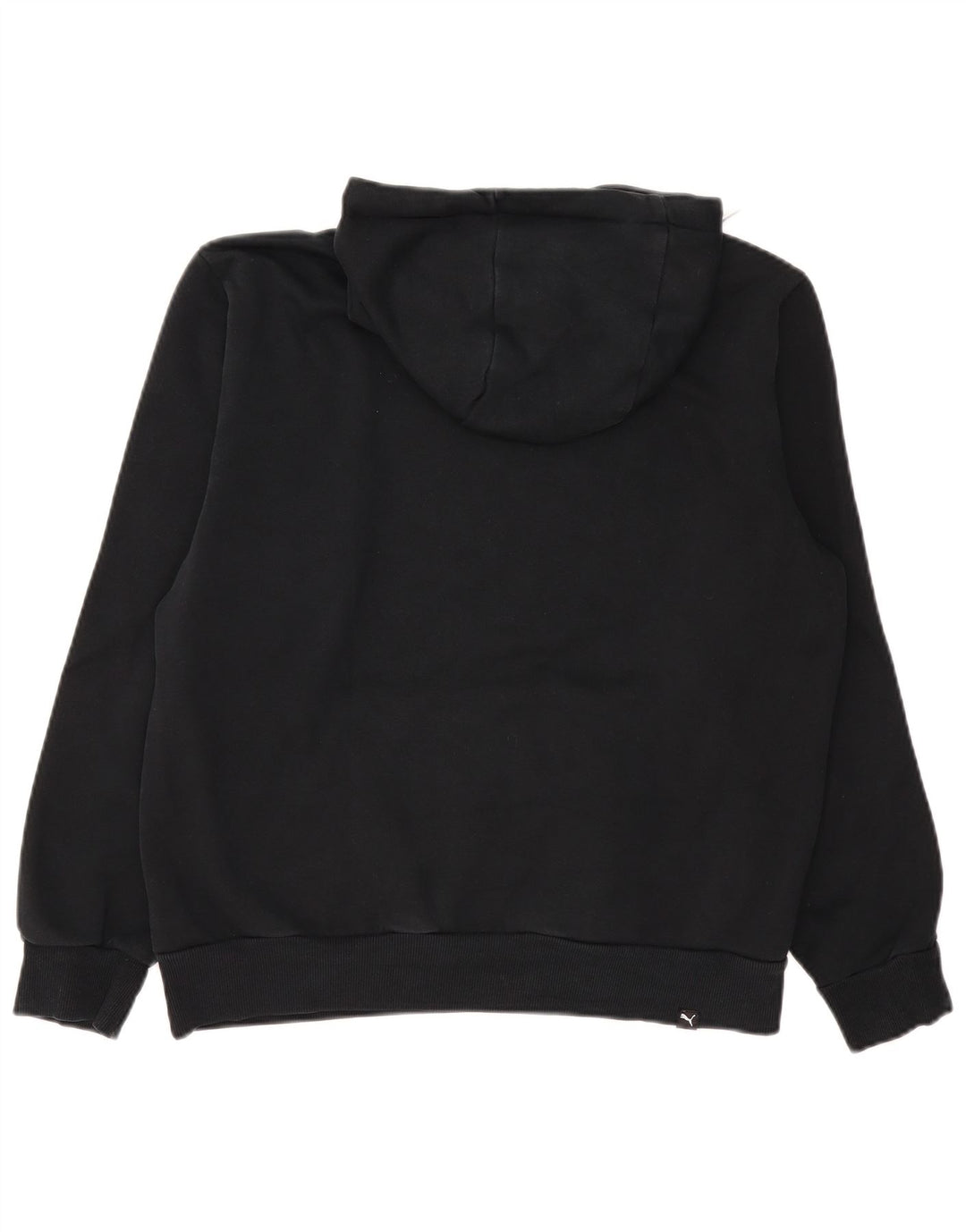 Puma masculino gráfico moletom com capuz médio algodão preto