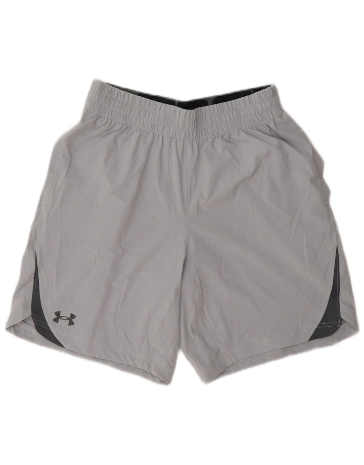 Under Armour Mens Graphic Sport Shorts Pequeno Cinza Colourblock Poliéster