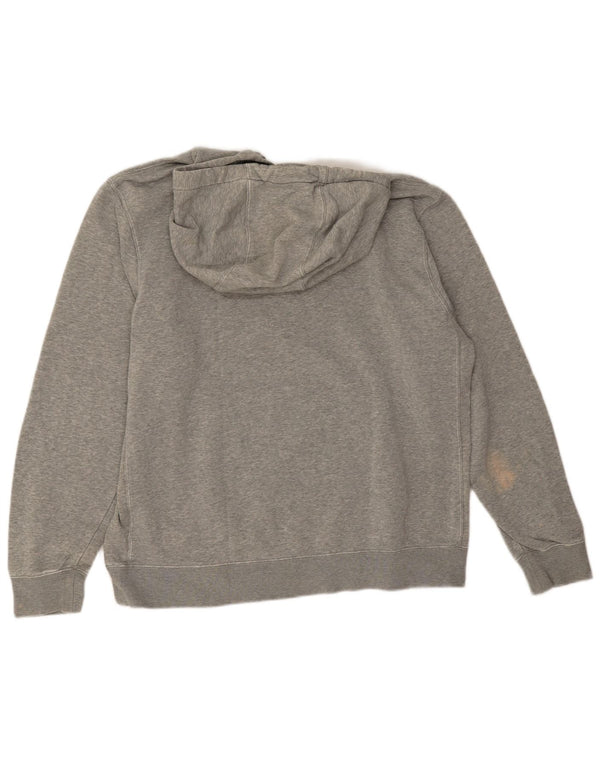 Jumper com capuz masculino Nike grande algodão cinza