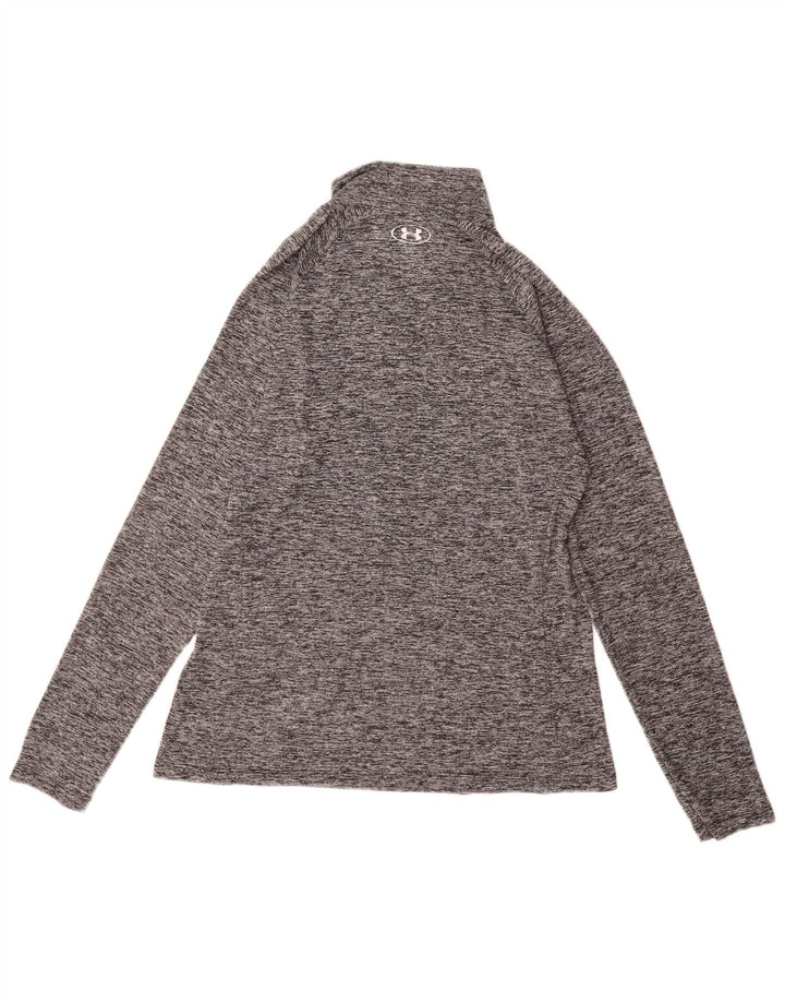 Under Armour Womens Heat Gear Top Manga Longa Reino Unido 14 Grande Poliéster Cinza