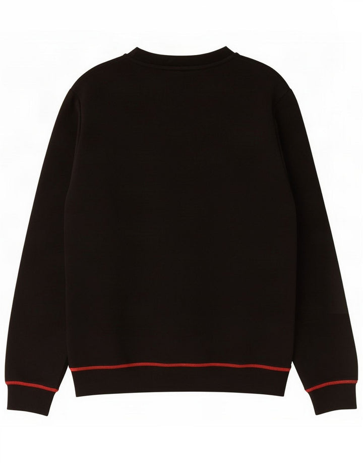 Pyrex moletom gráfico masculino jumper médio algodão preto