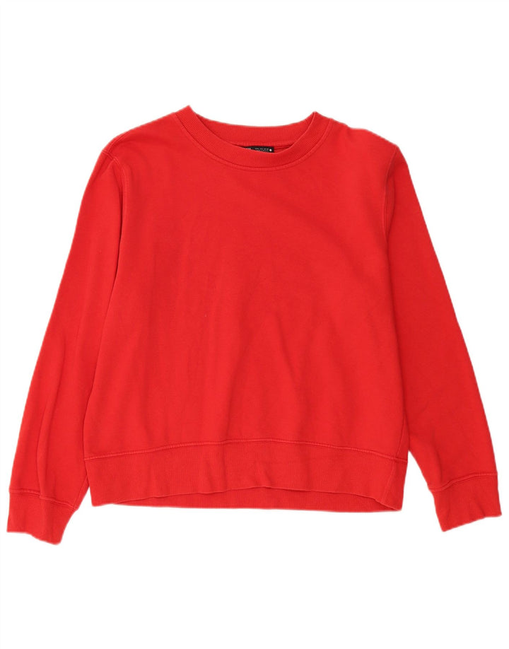 Zara moletom feminino jumper UK 16 grande vermelho