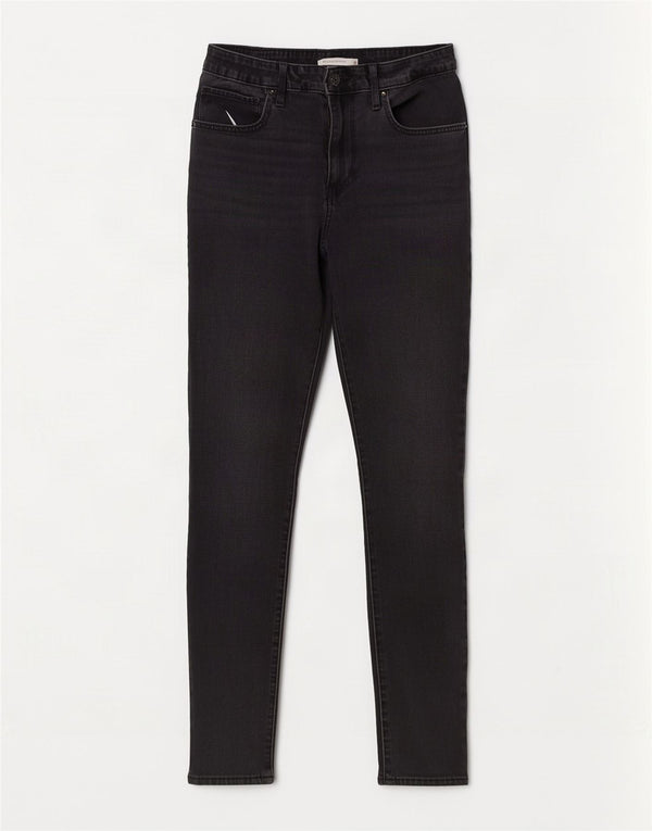 Calça jeans feminina Levi's 721 High Rise Skinny W30 L30 cinza algodão