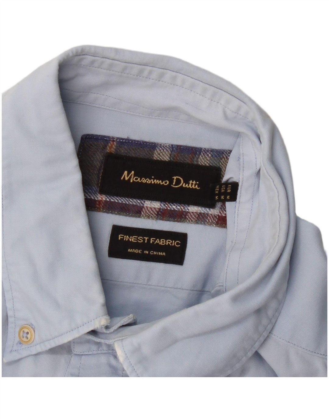 Camisa masculina MASSIMO DUTTI azul médio