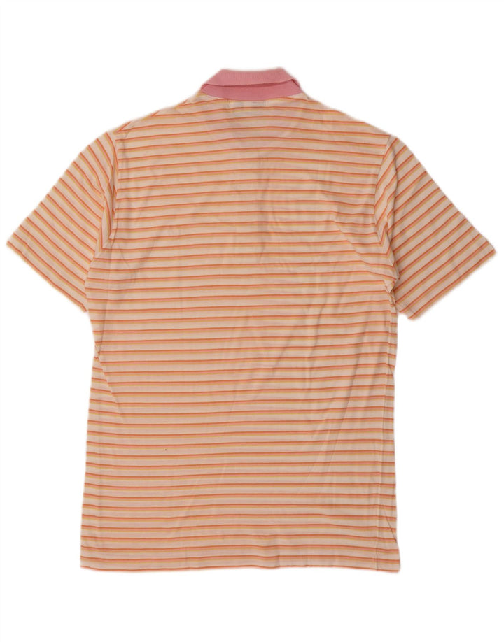 Camisa polo masculina Stefanel IT 50 algodão listrado multicolorido médio