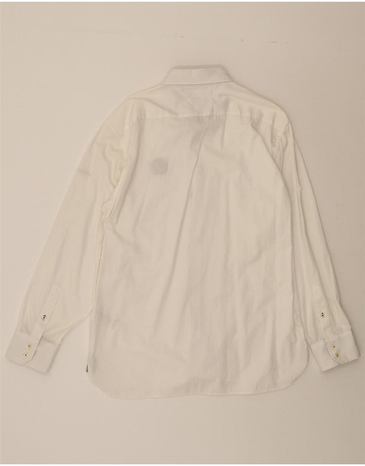 TOMMY HILFIGER Mens Shirt 2XL White Cotton Vintage Tommy Hilfiger and Second-Hand Tommy Hilfiger from Messina Hembry 