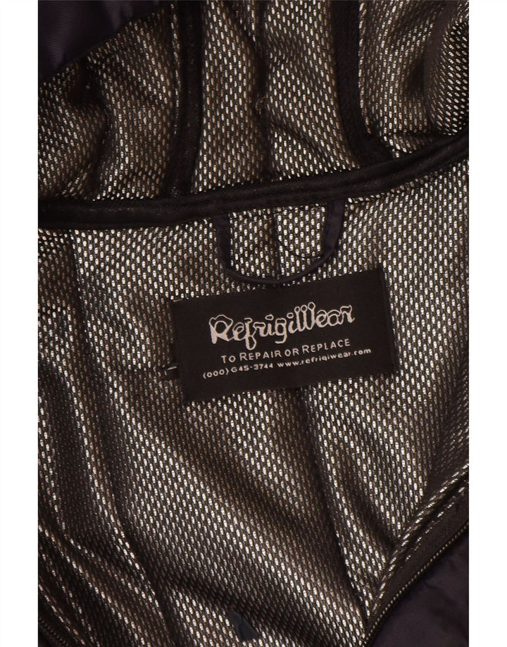 Jaqueta acolchoada com capuz para meninos Refrigiwear 13-14 anos grande azul marinho poliamida