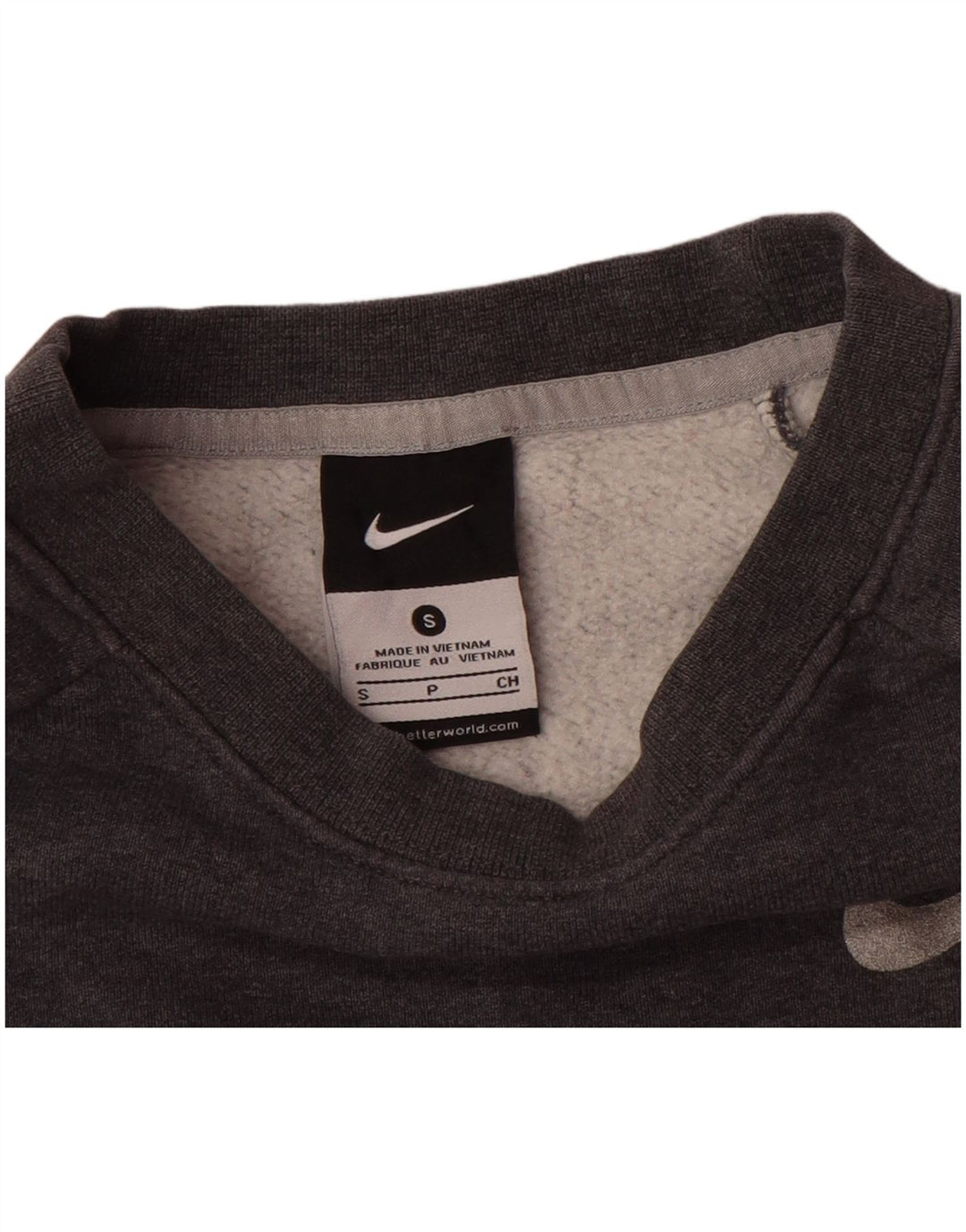 NIKE Masculino Mizzou Graphic Moletom Jumper Pequeno Algodão Cinza