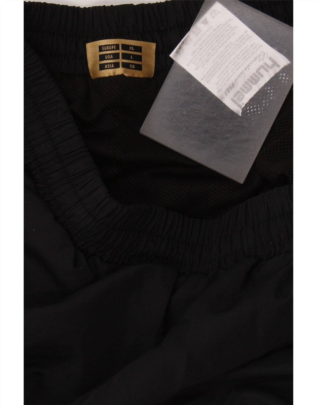 Calça de treino masculina HUMMEL grande poliéster preto